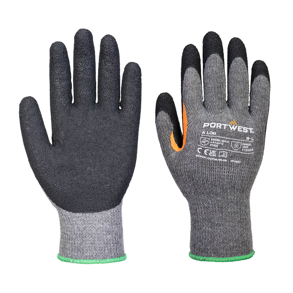 Portwest Grip 10 Latex versterkte duimhandschoen (Pk12)