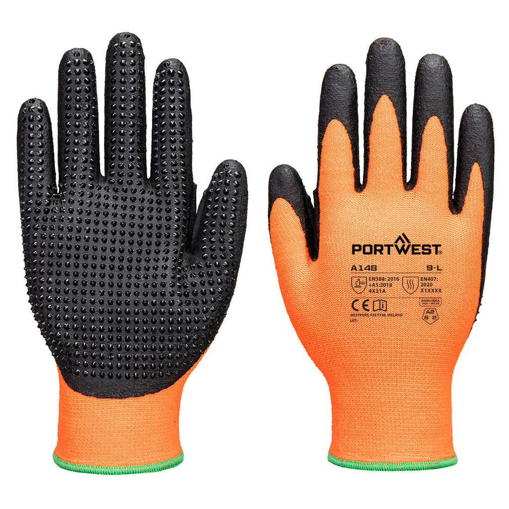 Portwest Grip 13 Nitrile High Dotted handschoen