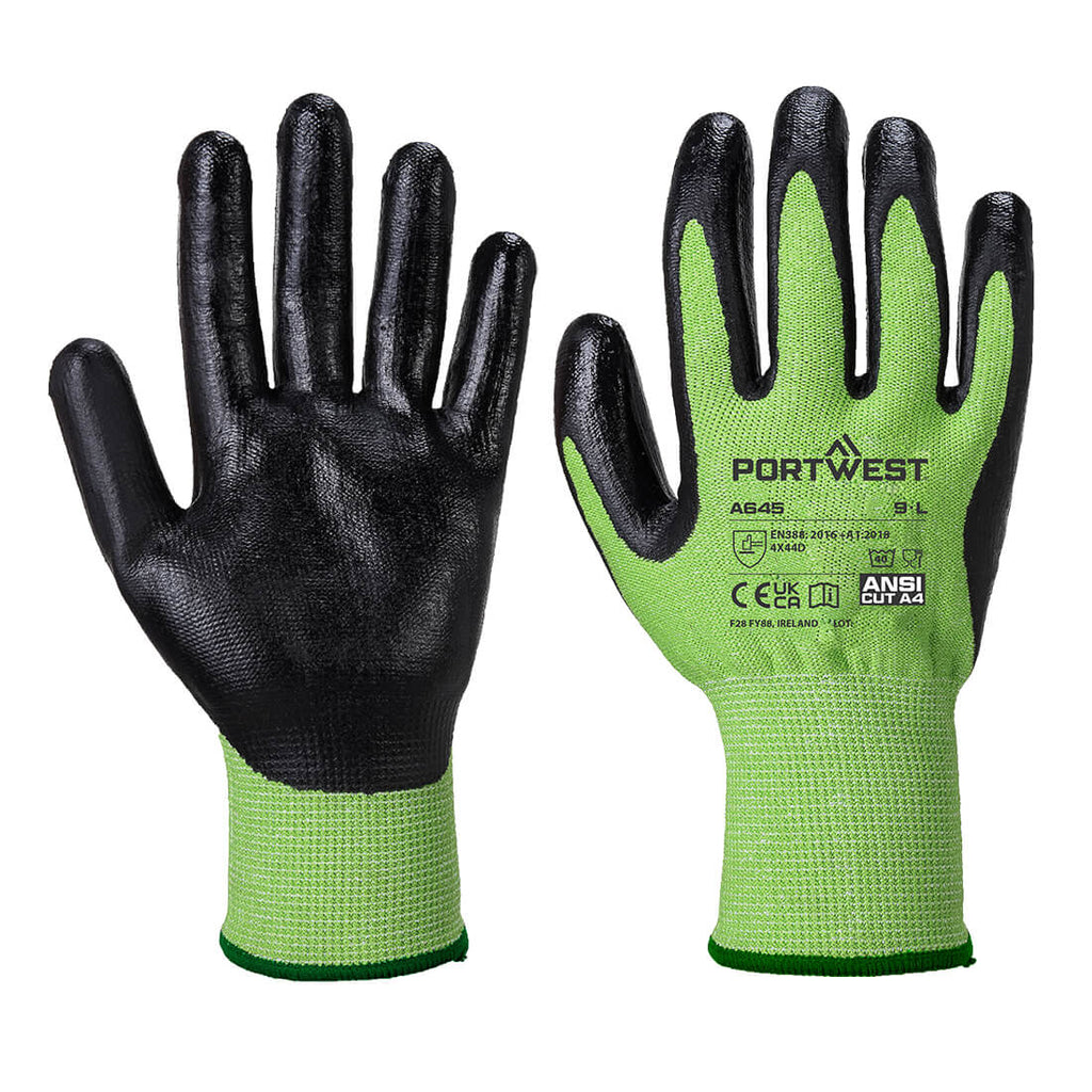 Portwest Green Cut Handschoen - Nitrilschuim