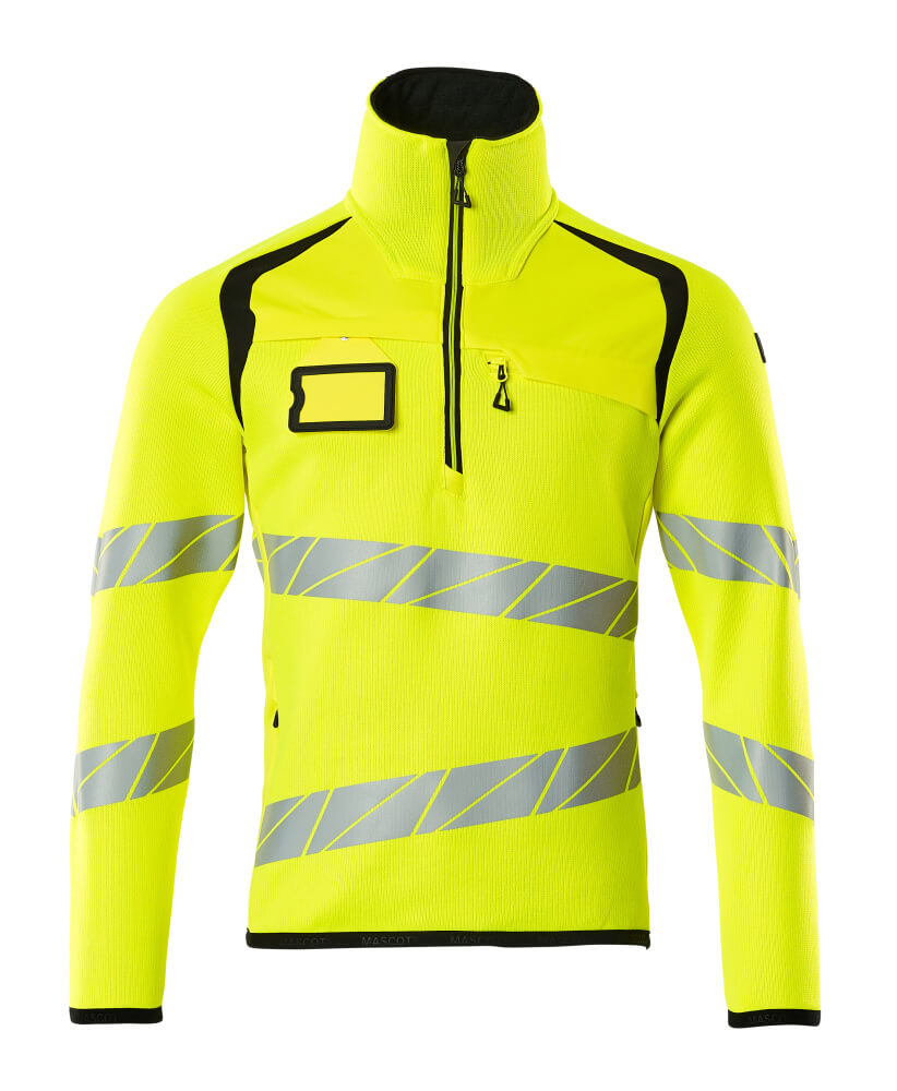 Pull tricoté sûr Mascot ACCELERATE avec fermeture éclair courte