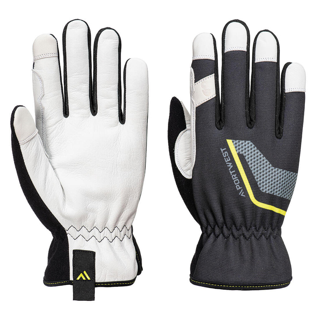 Portwest Stretch Utility leren handschoen