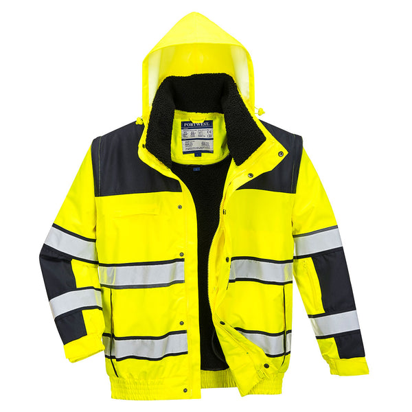Portwest Hi-Vis 3-in-1 contrasterend winterbomberjack