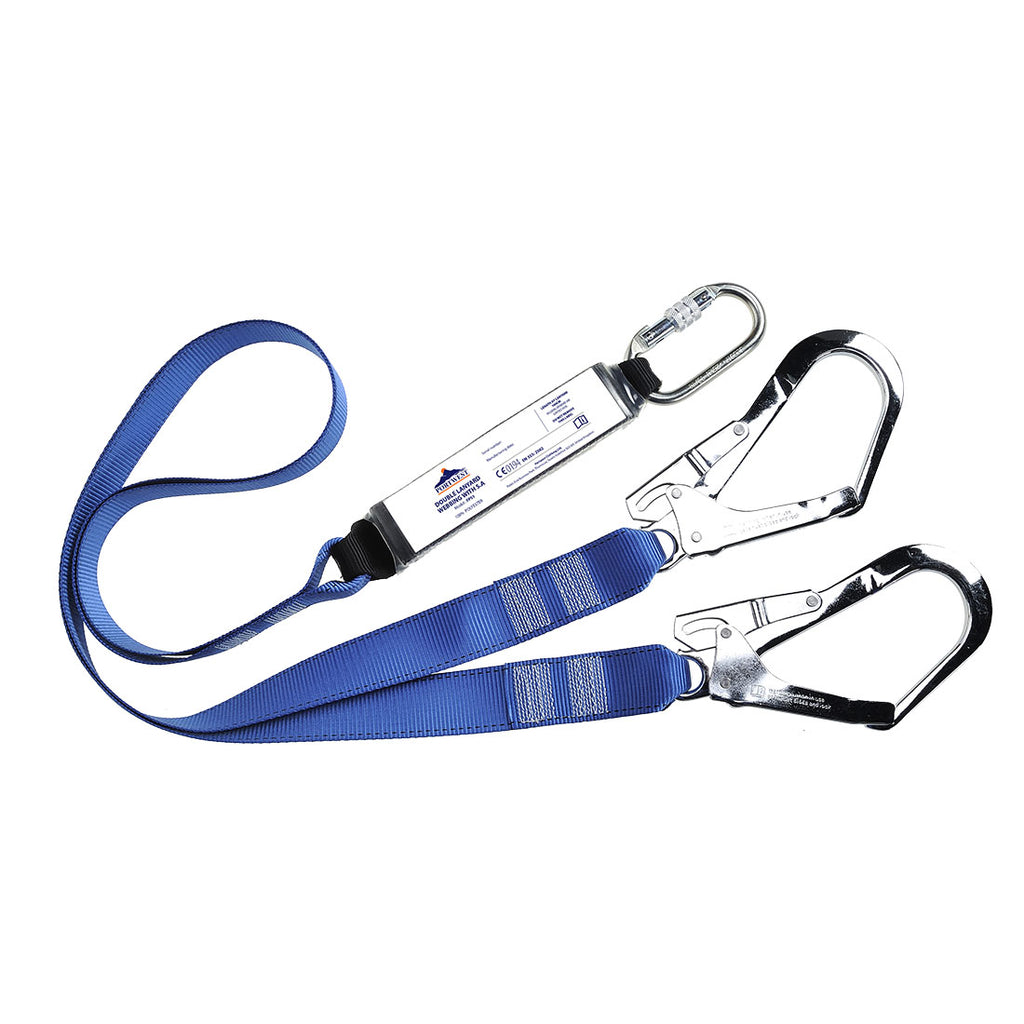 Longe à double sangle Portwest de 1,8 m avec amortisseur