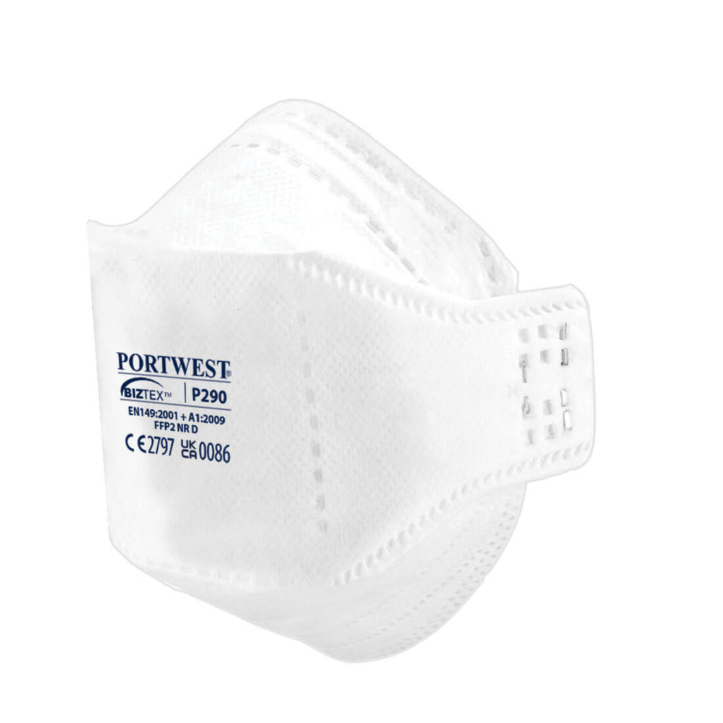 Portwest EAGLE FFP2 Dolomite Fold Flat Respirator (Pk20)