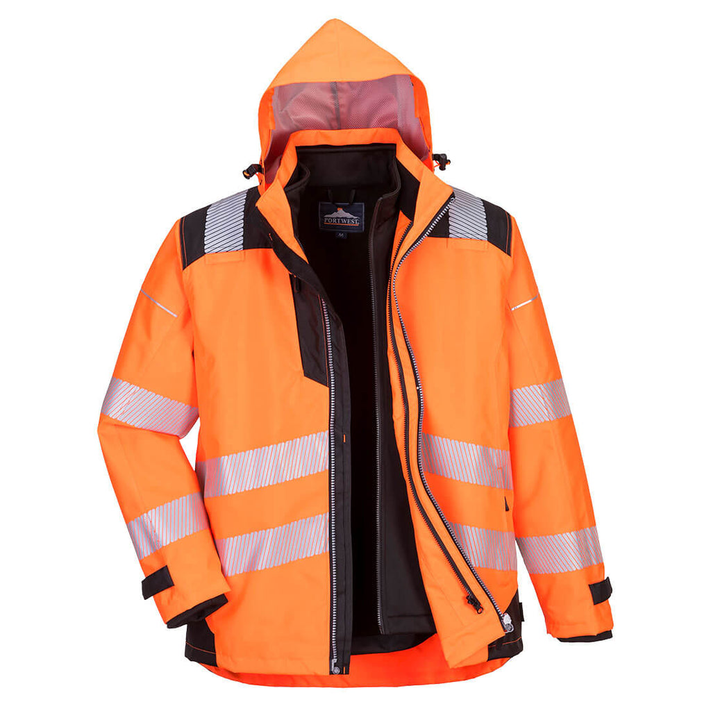 Portwest PW3 Hi-Vis 3-in-1-jas