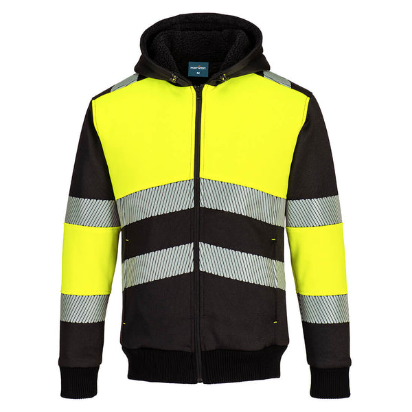 Sweat à capuche d'hiver zippé de classe 1 Portwest PW3