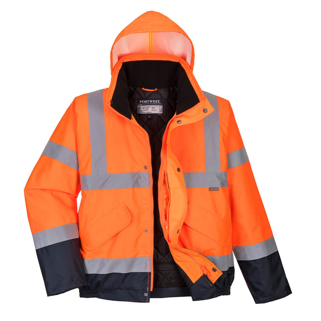Portwest Hi-Vis contrasterend winterbomberjack