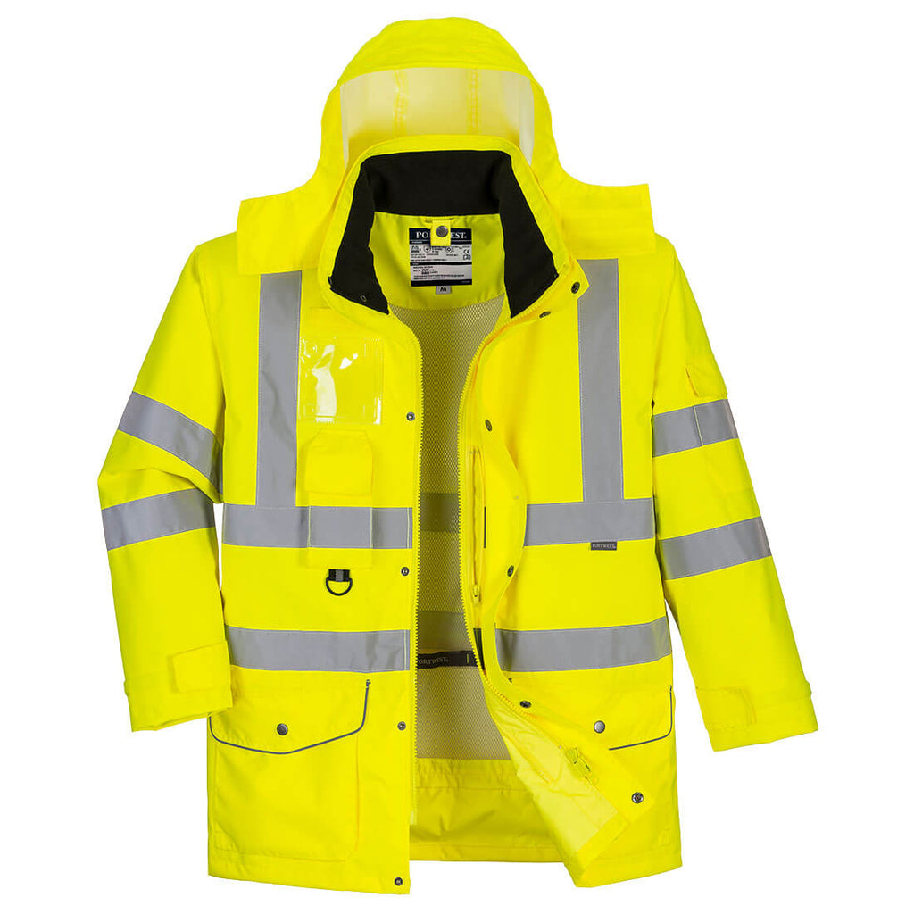 Portwest Hi-Vis ademend 7-in-1 verkeersjack