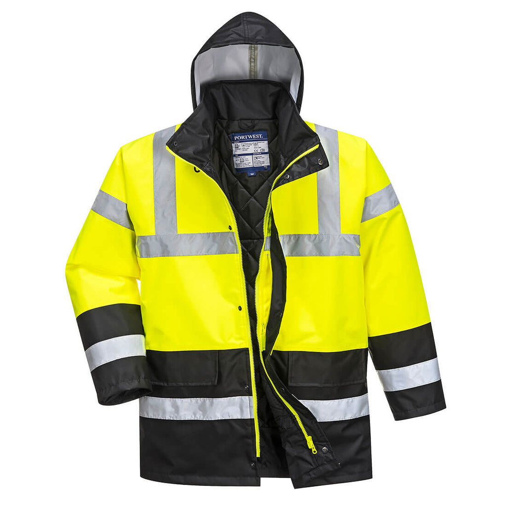 Veste de circulation d'hiver contrastée haute visibilité Portwest
