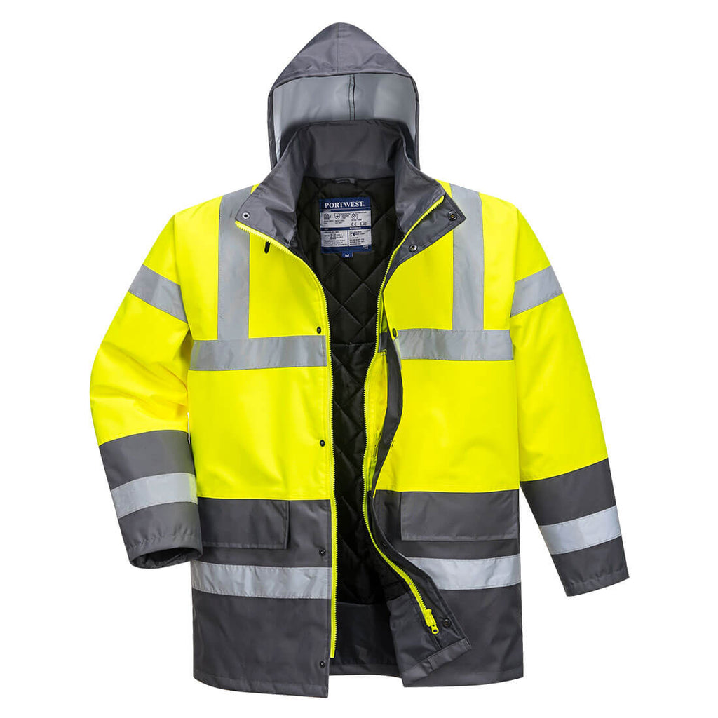 Veste de circulation d'hiver contrastée haute visibilité Portwest