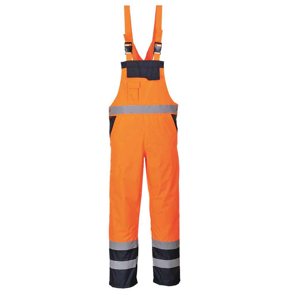 Portwest Hi-Vis contrasterende winterbroek en brace