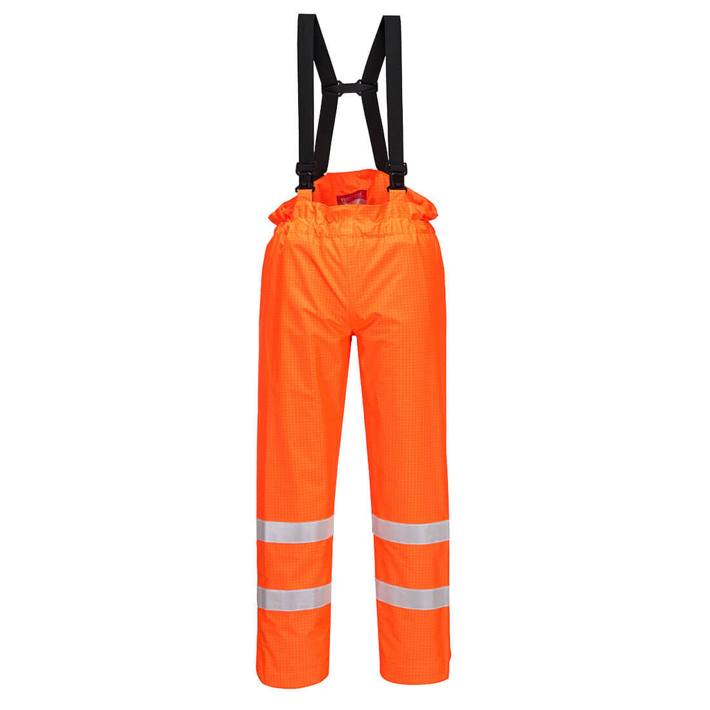 Pantalon de pluie antistatique haute visibilité non doublé Portwest Bizflame Rain