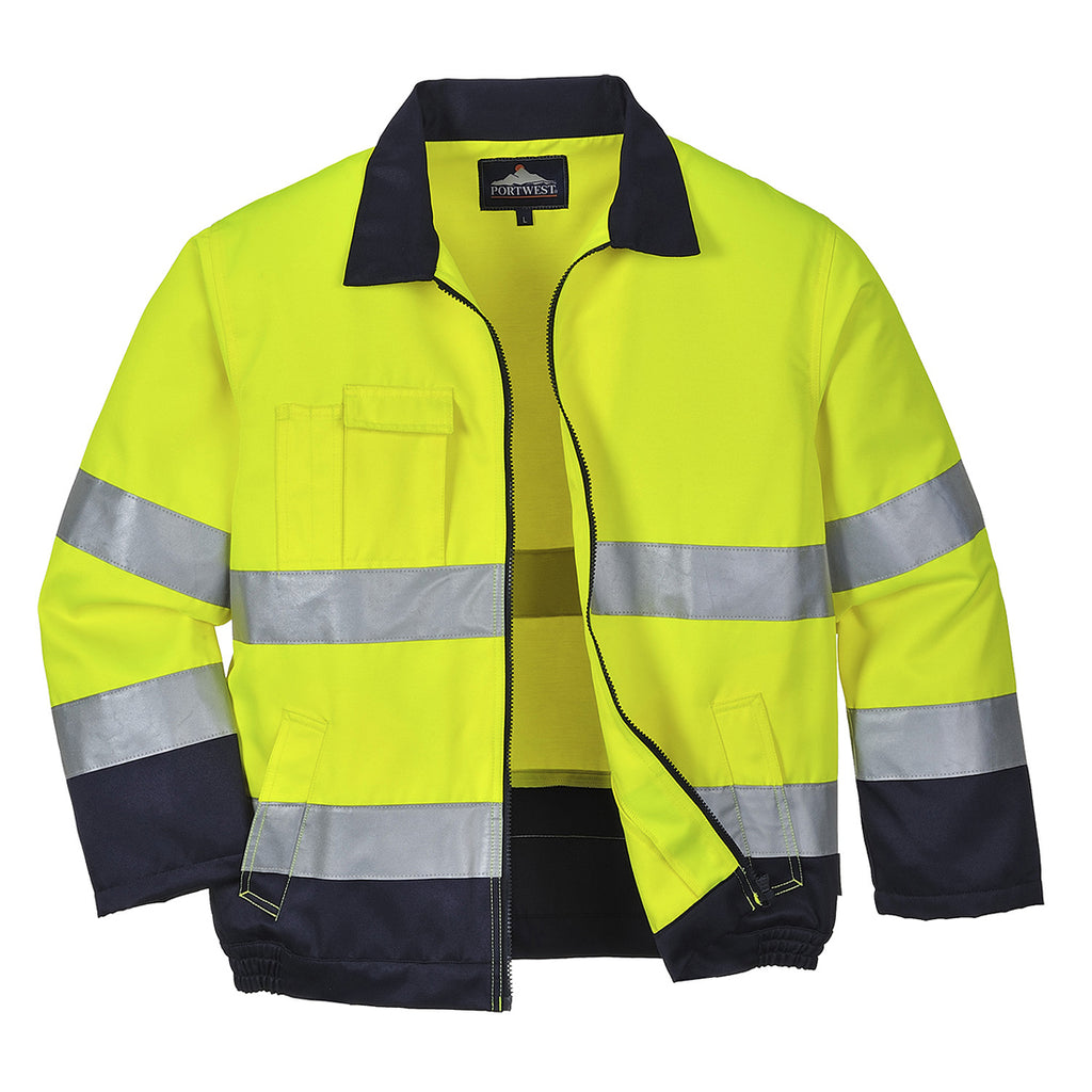 Blouson aviateur contrasté haute visibilité Portwest Madrid